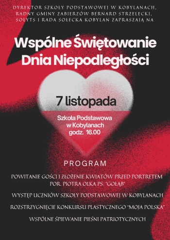 Czarny i Czerwony Nowoczesny Dzień Niepodległości Plakat (4)