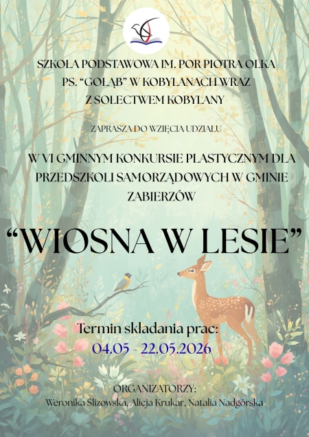 KONKURS ''WIOSNA W LESIE''