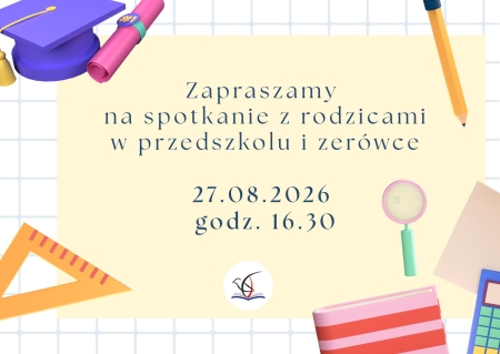 SPOTKANIE Z RODZICAMI W PRZEDSZKOLU