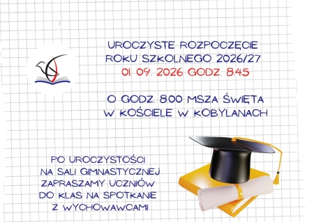 ROZPOCZĘCIE ROKU SZKOLNEGO 2026/2027